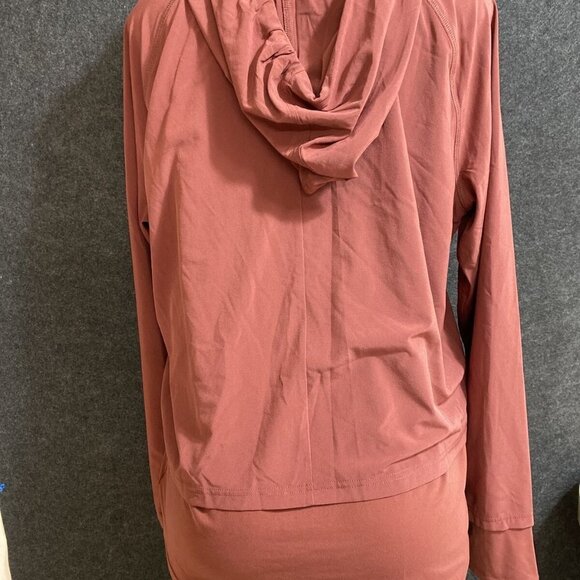 Xersion Running Jacket Sz L Full-Zip Hooded Lightweight Vented W/Thumb Holes - Picture 5 of 11